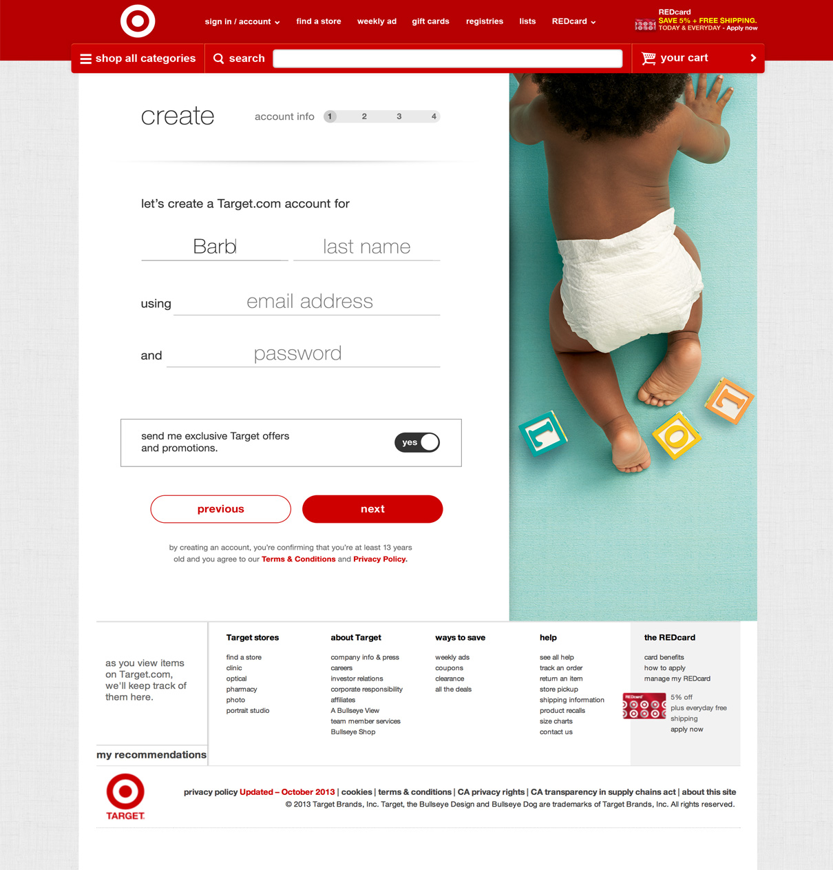 view target registry